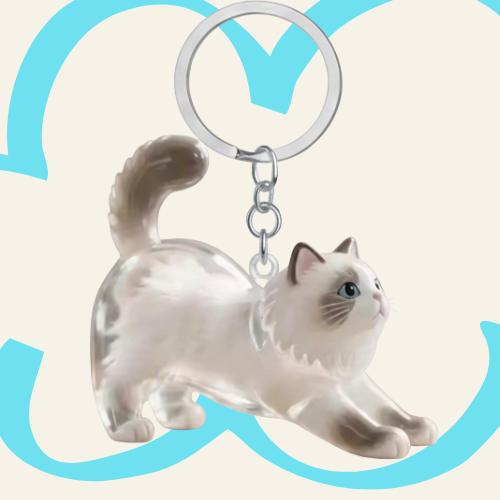 KittyKeychain Snowball