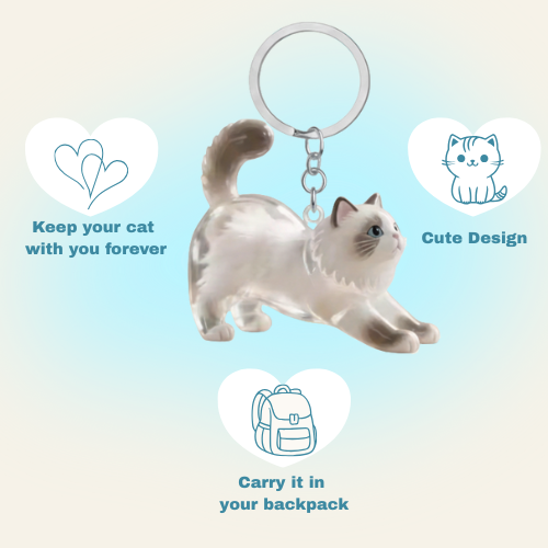 KittyKeychain Snowball
